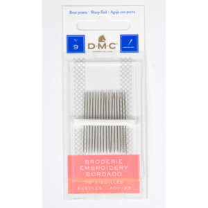 Agulha DMC de bordado com ponta, 12 cartelas com 16, 9