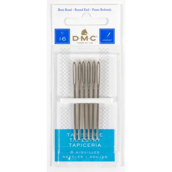 Agulha DMC TAPEÇARIA, 12 cartelas com 2, 16