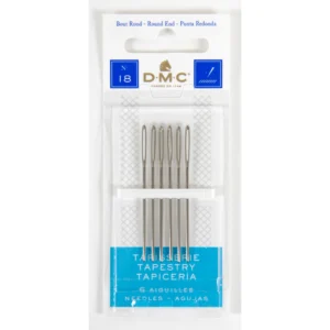 Agulha DMC TAPEÇARIA, 12 cartelas com 2, 18-22