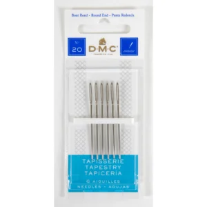 Agulha DMC TAPEÇARIA, 12 cartelas com 2, 20