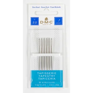 Agulha DMC TAPEÇARIA, 12 cartelas com 2, 22