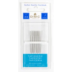 Agulha DMC TAPEÇARIA, 12 cartelas com 2, 24