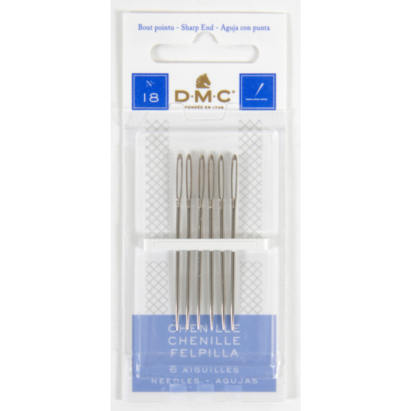 Agulha DMC CHENILLE, 12 cartelas com 6, 18
