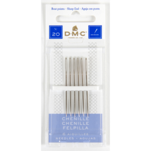 Agulha DMC CHENILLE, 12 cartelas com 6, 20