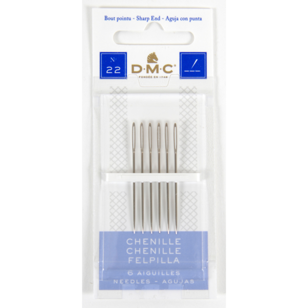 Agulha DMC CHENILLE, 12 cartelas com 6, 22