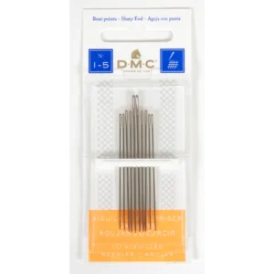 Agulhas DMC DARNING com ponta, 12 cartelas com 6, 1-5