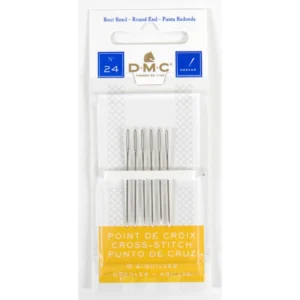 Agulha DMC de bordar, 12 cartelas com 6, 24