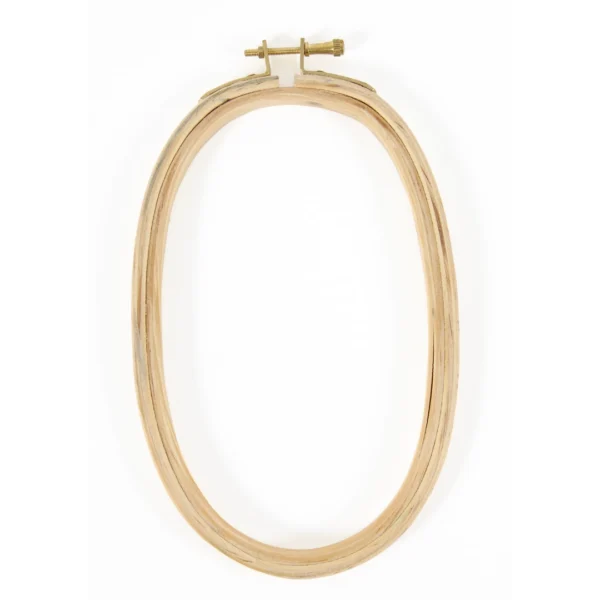Bastidor de Madeira DMC Oval 12,5 X 20CM