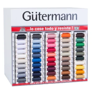 Expositor 50 cores costura poliéster Gutermann